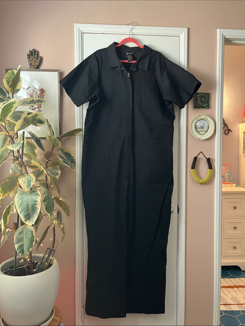 NWT Nooworks Black Jumpsuit Short Sleeved